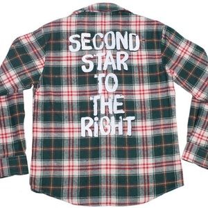 Plaid Button Down Shirt - Green and Red